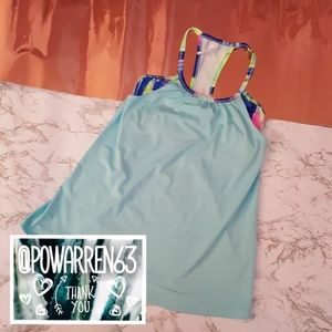 Girls Tank Top w/ Built In Sports Bra